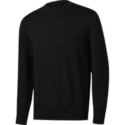 京东京造毛衣针织衫男秋冬商务休闲保暖男士羊毛打底衫  黑色 S 