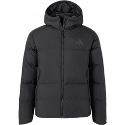 阿迪达斯（adidas）羽绒服男 冬季新款暖芯防风加厚保暖600蓬80鸭绒短款连帽羽绒夹克 JV6187  黑色/高充绒 S