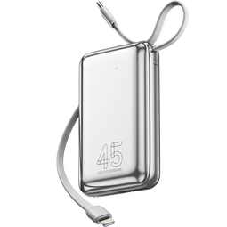 毕亚兹【3C认证可上飞机】充电宝20000毫安45W大功率快充自带线移动电源适用苹果17华为小米手机YD76-20