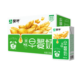 蒙牛 早餐奶【早餐伴侣】原麦味牛奶礼盒装 250mL*16盒  