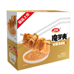 卫龙 魔芋爽 麻酱味素毛肚 辣条 300g 休闲小零食 便携20小包