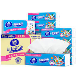 维达（Vinda）厨房抽纸【孙颖莎推荐】80抽*12包 吸油吸水懒人抹布厨房纸巾整箱