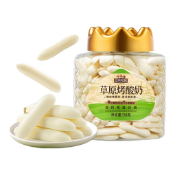 三只松鼠量贩罐装草原烤酸奶皮子脆片内蒙牛奶源儿童奶制品营养零食特产 草原烤酸奶118g*2罐