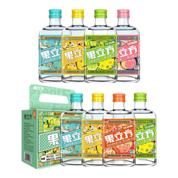 江小白果立方果汁酒 15-23度 蜜桃白葡萄低度微醺男女士水果酒节日送礼 混合口味果酒 168mL 8瓶