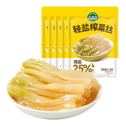 吉香居轻盐榨菜丝莴笋丁61.8g*5袋减盐莴笋脆笋榨菜煲汤佐餐清淡下饭菜 轻盐榨菜丝61.8g*5袋