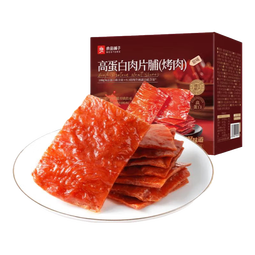 良品铺子猪肉脯肉干肉脯肉片猪肉铺靖江特产解馋高蛋白休闲零食小包装小吃 【店铺热销】高蛋白肉脯498g*1箱 