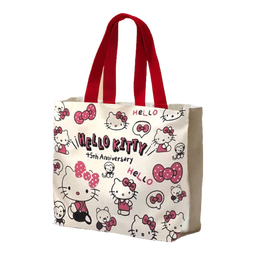 水桶帆布包手提包收纳包学生便携上班便当包收纳袋礼品袋手提袋 KT猫帆布包1个装 