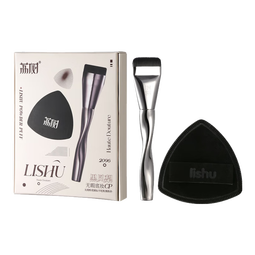 荔树粉底刷不吃粉轻薄无痕底妆CP工具黑凤梨粉扑情人节礼物 套装1件 