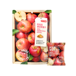 京东京造阿克苏厚切苹果干335g 三蒸三晒无添加独立包装儿童新疆健康零食 
