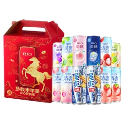 锐澳（RIO）预调 鸡尾酒强爽清爽微醺系列 330ml*10+250ml*2 马年礼盒 年货 