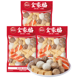 思念火锅丸料组合全家福1500g 香菇贡丸鱼豆腐鱼丸蟹排 家里家外2同款