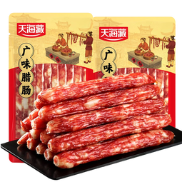 天海藏广味腊肠200g*6袋 广式香肠腊肉肠腊味煲仔饭传统美味广式腊肠