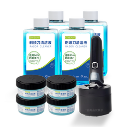 斯程适配飞利浦剃须刀清洁液替换装适用S7系/S8系/S9系高端系列刮胡刀 S7731/8050/9936通用清洗液CC13 品质|蜂巢系列专用清洗液4瓶+4瓶补充液