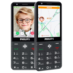 飞利浦（PHILIPS）E6808 老年手机4G全网通超长待机老人机学生初中高中生GPS精准定位视频通话大字大屏手机 星空黑