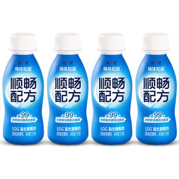 简爱顺畅配方酸奶110g*4瓶 LGG益生菌GOS益生元膳食纤维 餐后顺畅