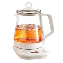 美的（Midea）养生壶 1.5L全自动煮茶壶 花茶壶烧水壶12h恒温11档控温 母婴316L材质电热水壶煮茶器MK-YSP1508