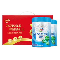 伊利高钙多维营养奶粉 成人奶粉 年货礼盒 送长辈营养品高蛋白 700g*2