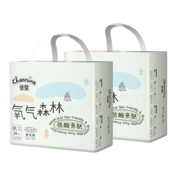 佳婴氧气森林拉拉裤2XL码68片(15KG+)全包臀婴儿尿不湿亲肤成长裤