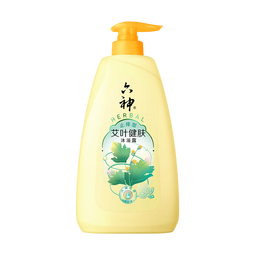 六神沐浴露艾叶止痒1kg 持久留香男士专用沐浴液乳女士保湿滋润家庭用