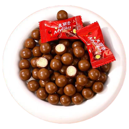 年货爆款麦丽素巧克力糖果散装儿童零食工厂批发喜庆特产必备食品 麦丽素50颗