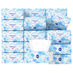 【天降神券】漫花山茶花大包纸巾餐巾纸面巾纸家用卫生纸抽纸 山茶花抽纸 5层 400张*6包