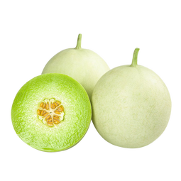 京鲜生海南玉菇甜瓜 净重4.5-5斤2粒装 水果源头直发包邮