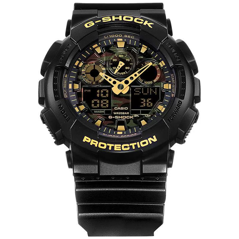 【礼物】casio旗舰店GA-100CF拆弹专家运动手表男卡西欧G-SHOCK