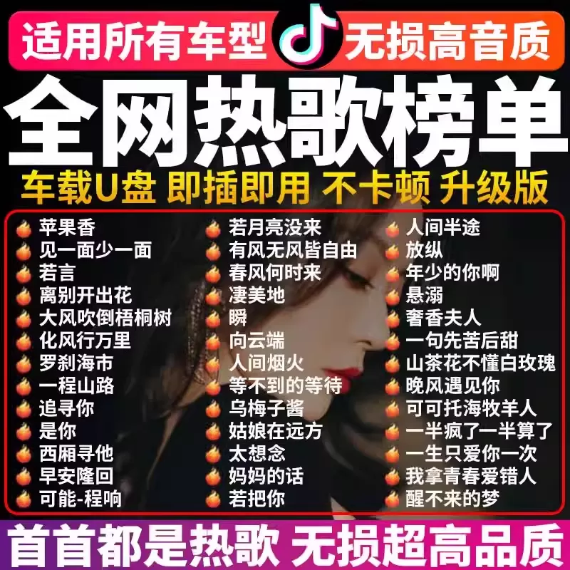 车载u盘歌曲2026新款无损音乐高品质汽车网红dj柏林之声音响优u盘 