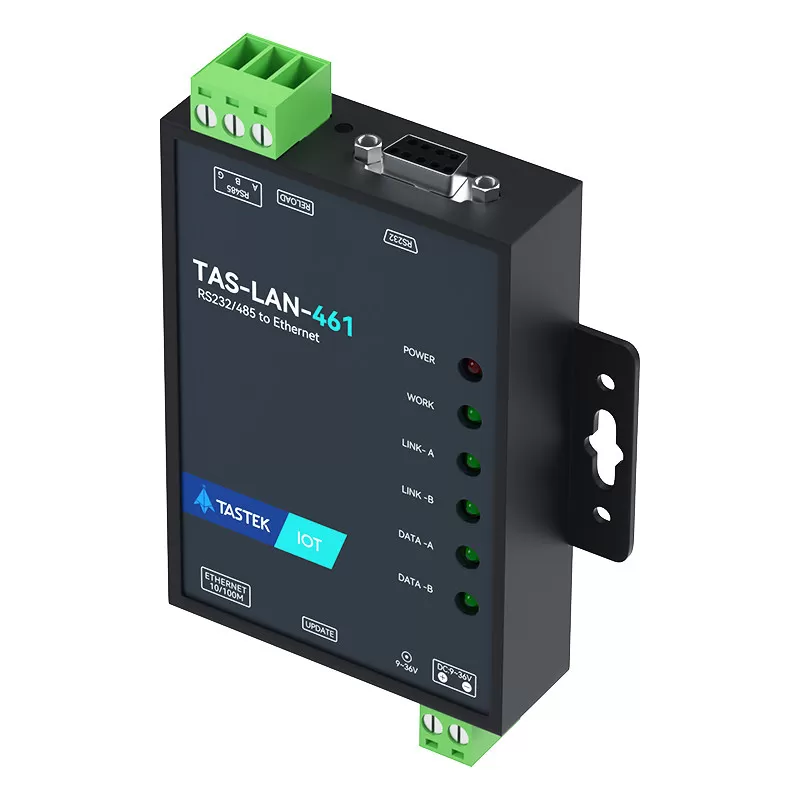 塔石双串口服务器2路RS485/232转网口以太网模块串口转rj45通讯modbus rtu转tcp/ip工业网关数据透传mqtt通信