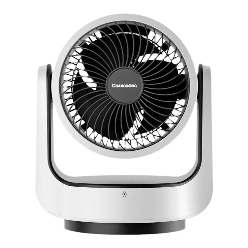 HYUNDAI电风扇台式扇静音桌面小型宿舍摇头节能省电扇空气循环扇 