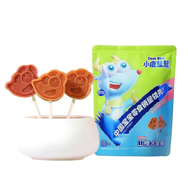 小鹿蓝蓝山楂棒 儿童零食无添加剂水果棒条果肉开胃零食独立包装