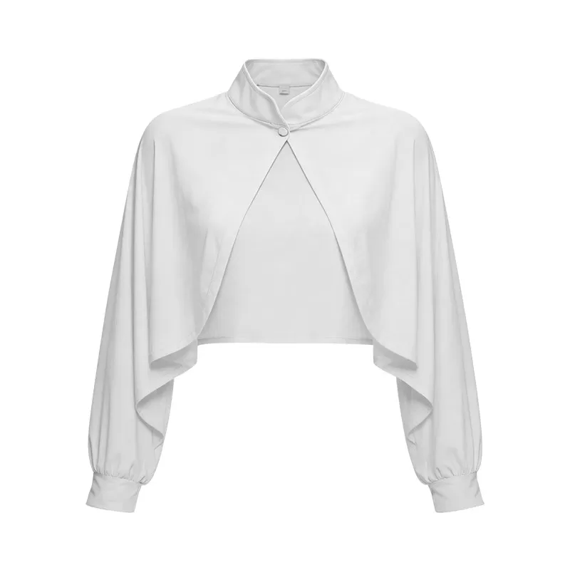 MissWiss凉感披肩防晒衣服女轻薄透气速干百搭休闲骑行外套遮阳服 