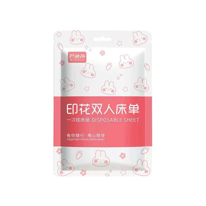 一次性床单单件旅行住酒店被套单双人床上四件套火车卧铺隔脏床品