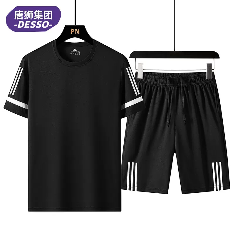 运动套装男短袖健身服快干晨跑健身装备篮球训练服健身89 
