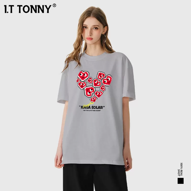 潮牌I.T TONNY官方小众印花国潮街头风情侣T恤潮牌宽松上衣TYK 