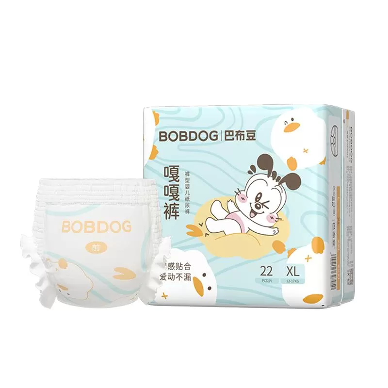 【百亿】巴布豆嘎嘎裤纸尿裤贴合防漏透气婴儿拉拉裤尿不湿 