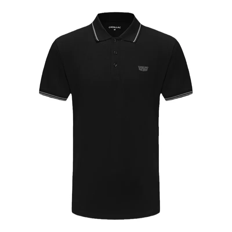 凯迪拉克4S店Polo衫工作服短袖黑色白色 T恤工装男女衣服售后工服