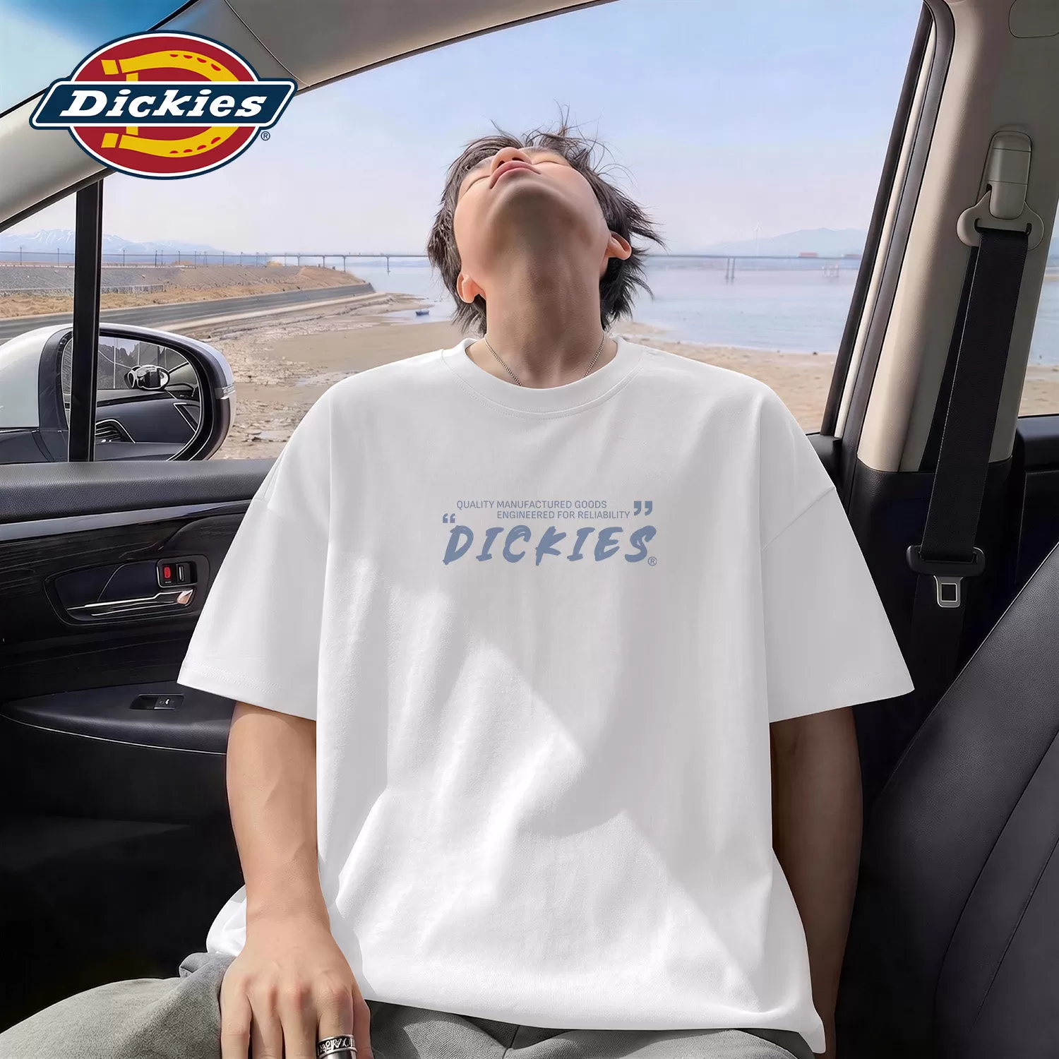 Dickies美式纯棉短袖T恤男款2026夏季新款舒适百搭印花半袖情侣装
