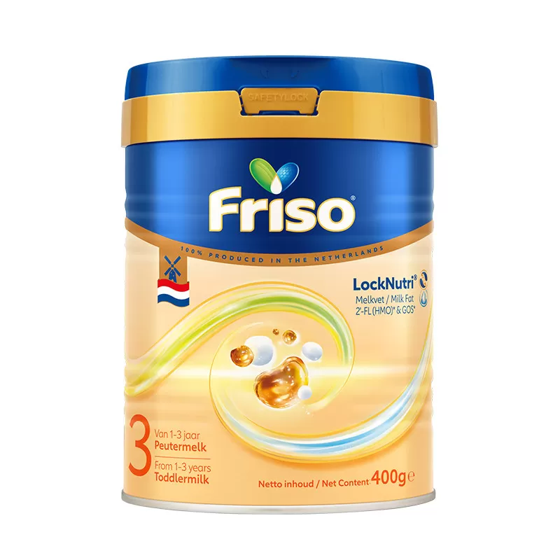 全新升级 Friso/美素佳儿 荷兰版金装婴儿配方奶粉3段400克*1罐 