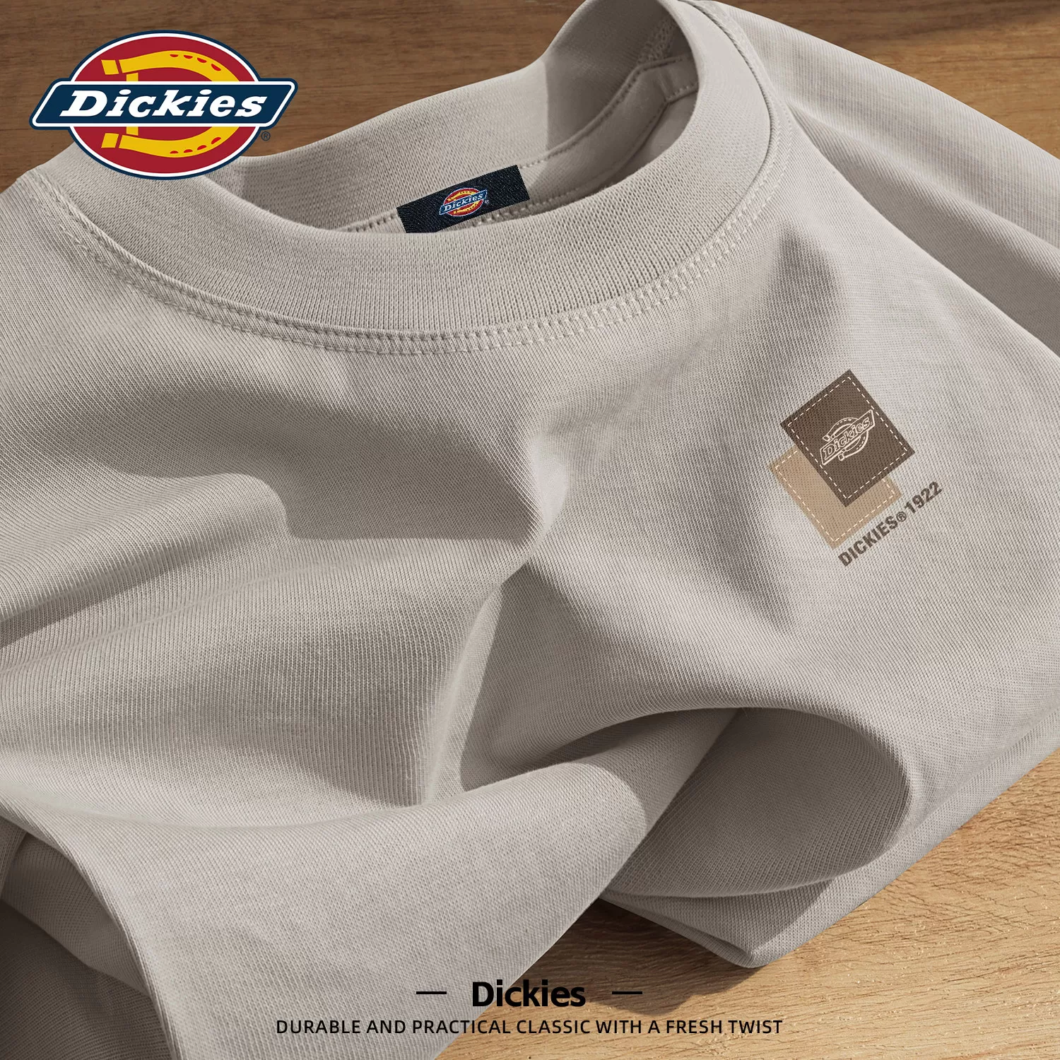 Dickies美式纯棉短袖T恤男士2026新款夏季潮流印花青少年百搭体恤