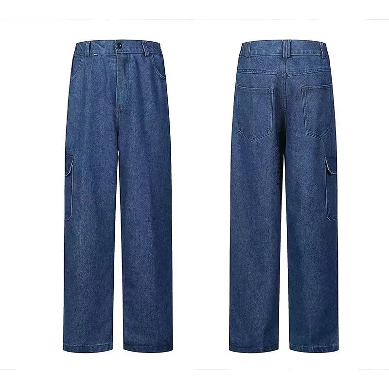 电焊工作服加厚工作裤男耐磨耐脏纯棉防烫防撕宽松工地劳保牛仔裤