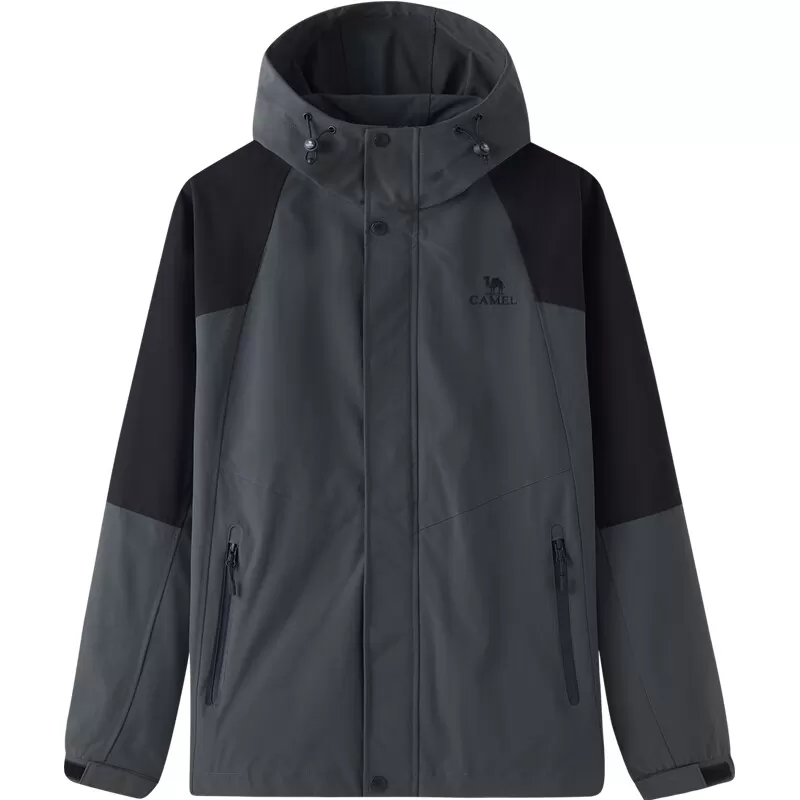 骆驼山海夹克外套男款秋春款工装户外硬壳登山服男防泼水旅行服女