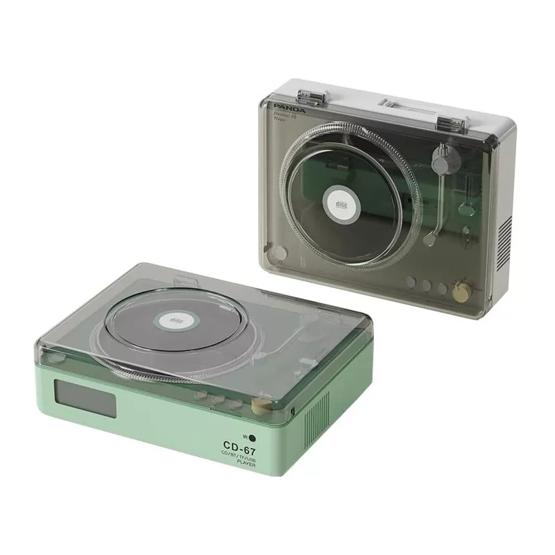 熊猫CD67专辑cd机播放音响一体家用唱片播放器光盘发烧级碟片复古 