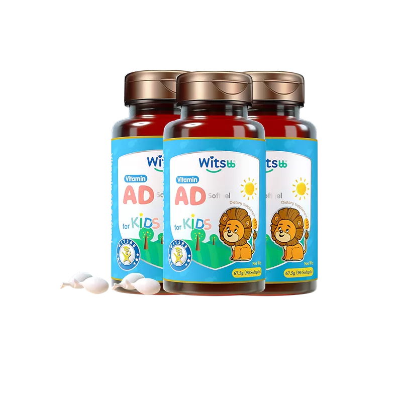 【自营】witsbb健敏思维生素ad婴幼儿无敏原100+儿童敏宝d3*3瓶 