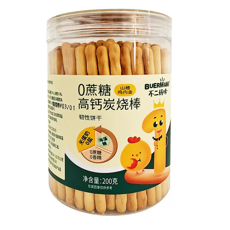 不二妈咪高钙炭烧棒宝宝手指饼干宝宝零食儿童饼干无蛋奶0蔗糖