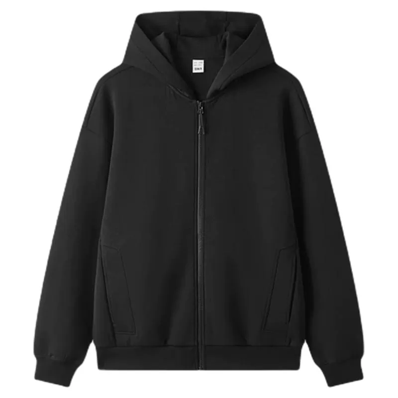 王安宇同款丨森马情侣连帽外套秋款潮流针织休闲上衣宽松开衫卫衣 