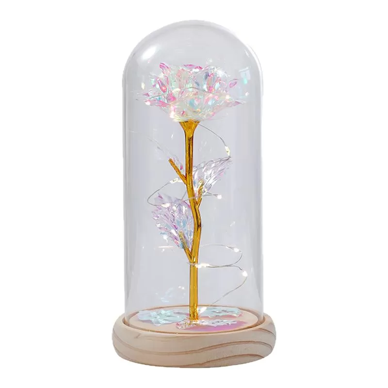 永生花玫瑰玻璃罩花束摆件送闺蜜生日礼物女友中秋节创意实用礼品