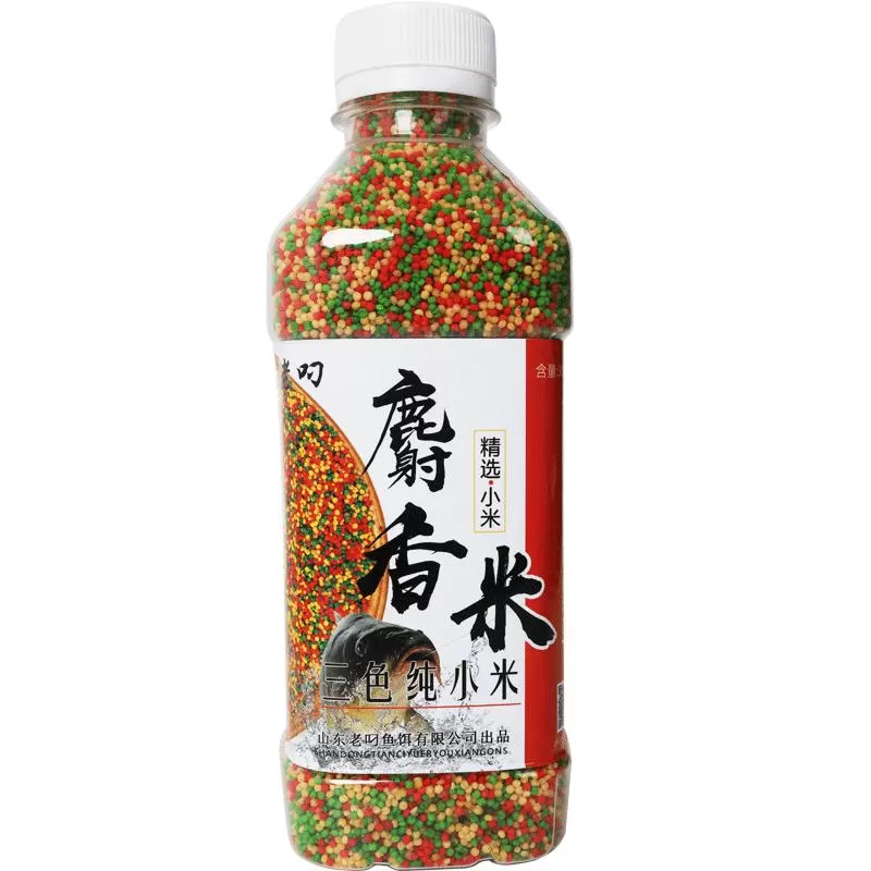 钓鱼三色米麝香酒米打窝米黑坑野钓鲫鱼鲤鱼麻团颗粒秒粘小米饵料 