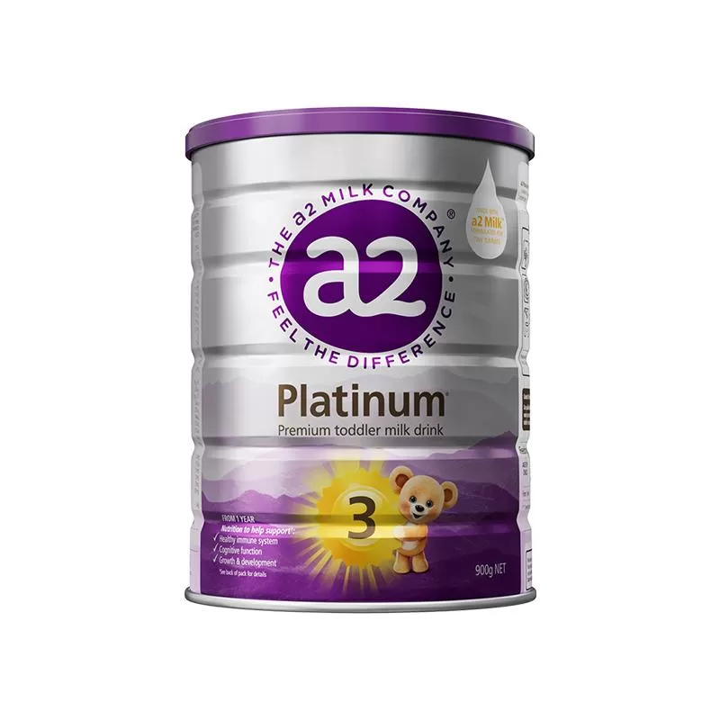 a2紫白金三段幼儿配方奶粉3段A2蛋白1-4岁900g新西兰进口旗舰店 