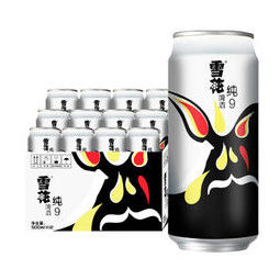 雪花啤酒 9度纯9 500ml*12听 整箱装（Snowbeer） *2件